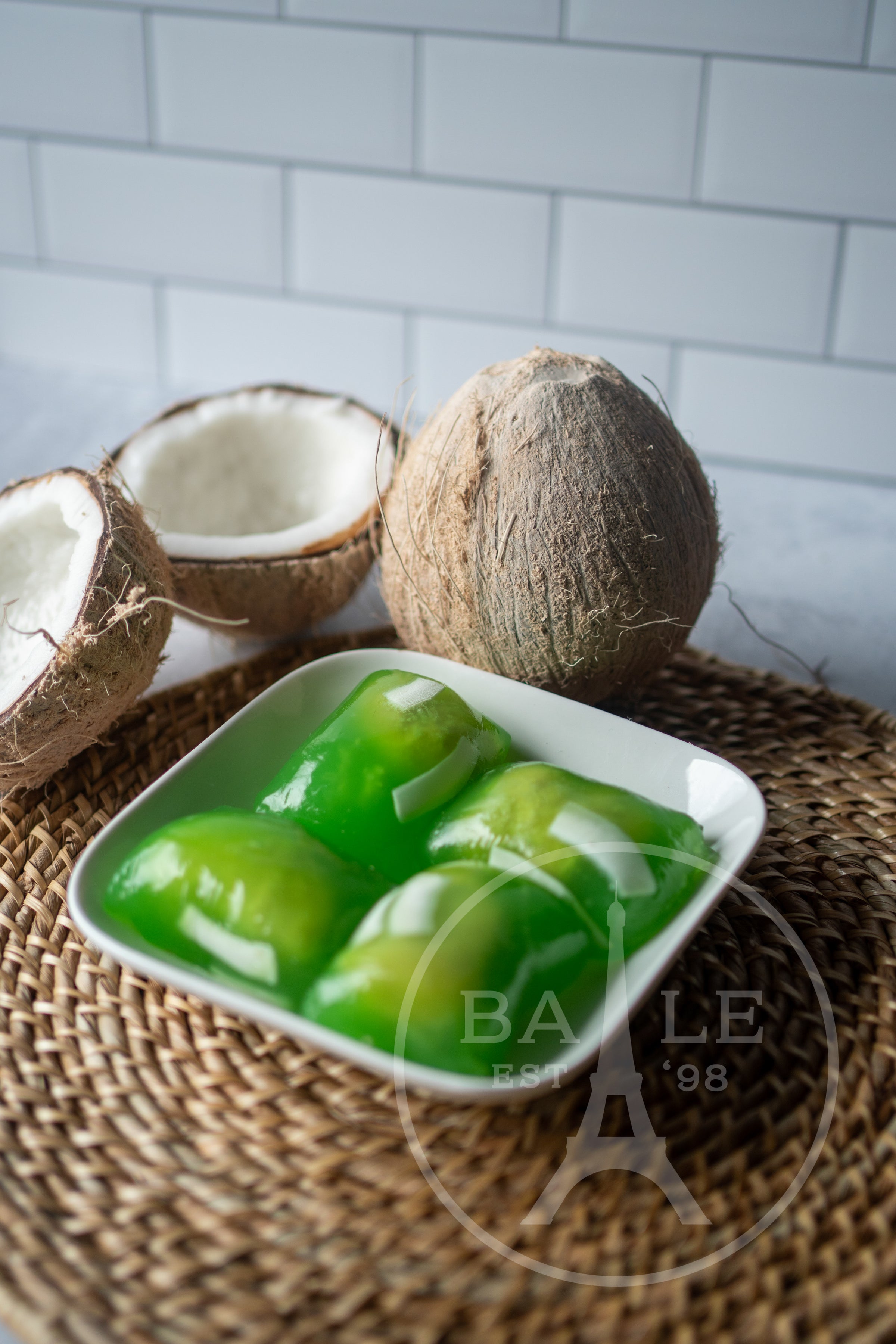 Banh Xu Xe - Green Pandan Coconut Dumplings | Ba Le Bakery